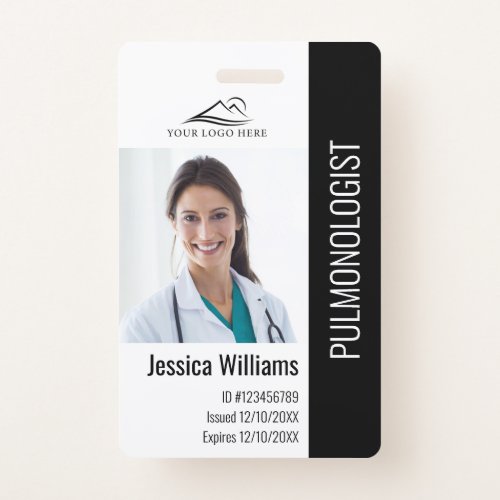 Medical Professional Custom Photo  Text ID Badge