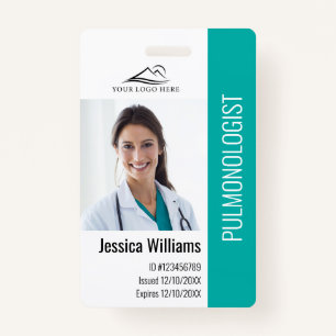 Medical Professional Custom Photo & Text ID Badge