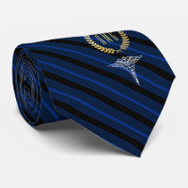 Medical Professional Monogrammed Blue Neck Tie Medical Professional Monogrammed Blue Neck Tie