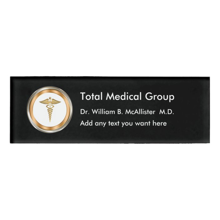 Medical Professional Name Tags | Zazzle.com