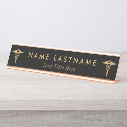 Medical Professional Personalized TGold Desk Name  Desk Name Plate