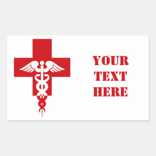 Medical Professional stickers, customise Rectangular Sticker