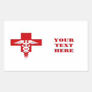 Medical Professional stickers, customize Rectangular Sticker