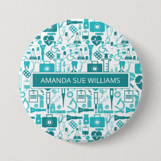 Medical Professional / Student "Add Name" Monogram Button