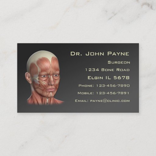 Customizable Medical Profile Card Business Card