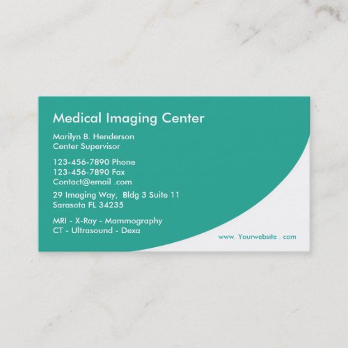 Medical Radiology Business Cards