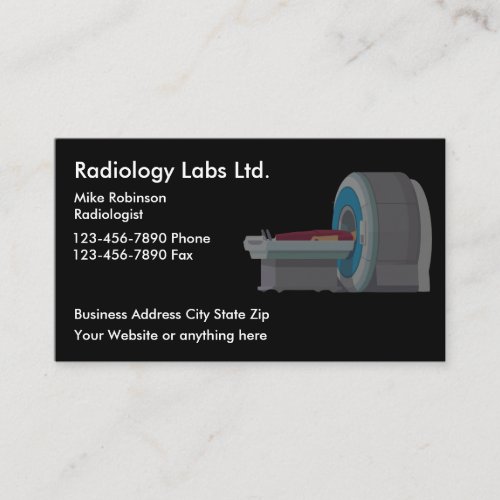 Medical Radiology Imaging Lab Business Cards