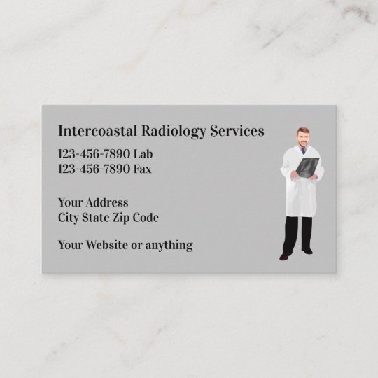 Medical Radiology Lab Services Business Card