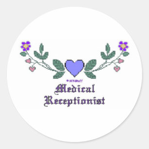 Medical Receptionist CS Classic Round Sticker