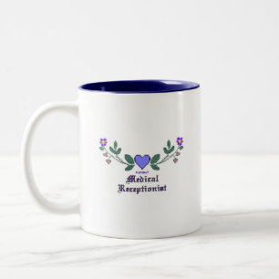 Medical Receptionist CS Print Two-Tone Coffee Mug