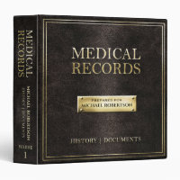 Medical Records 3 Ring Binder