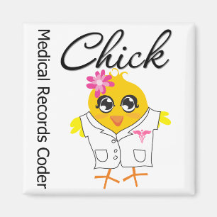 Medical Records Coder Chick Magnet