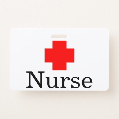 Medical Red Cross Nurse Badge