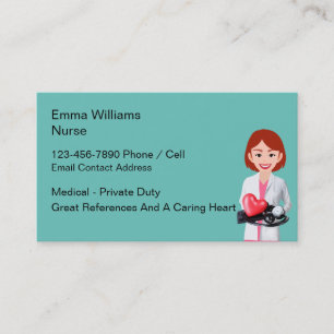 Medical Registered Nurse Business Cards
