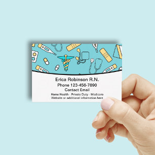 Medical Registered Nurse Health Business Card