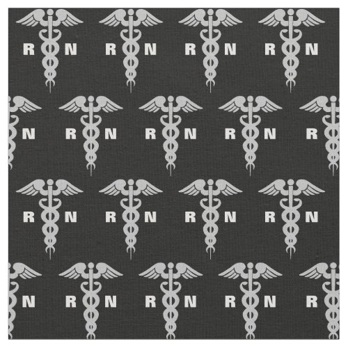 Medical Registered Nurse Symbol Pattern Design Fabric
