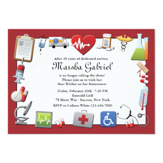 Medical Retirement Party Invitation