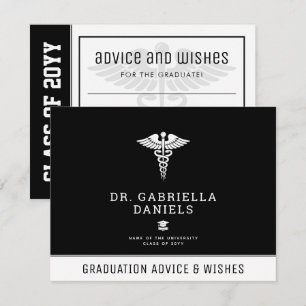 Medical School Doctor Graduate Advice Wishes Note Card