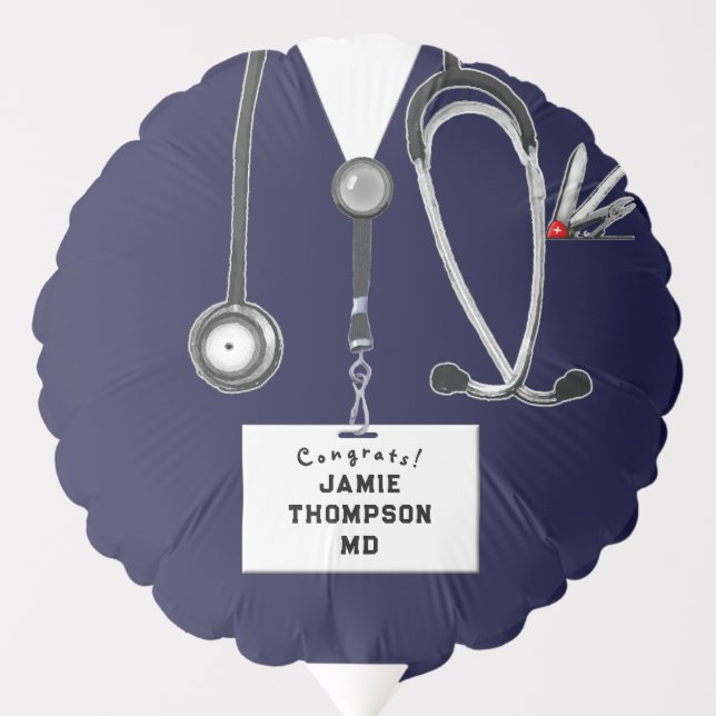 Medical School Doctor Graduation Balloon (Front)