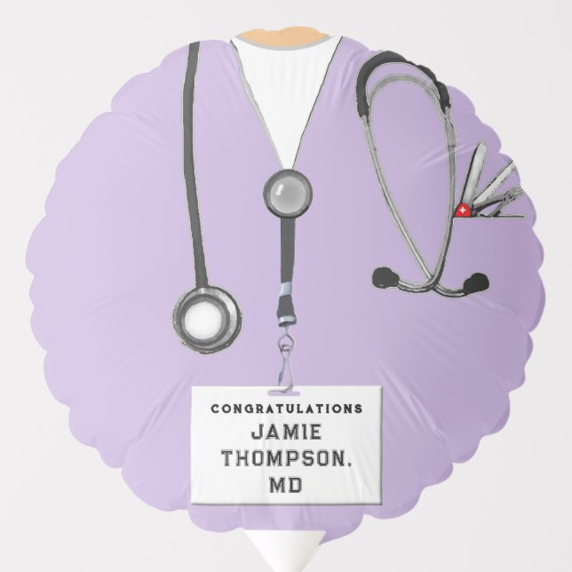 Medical School Doctor Graduation Balloon (Front)