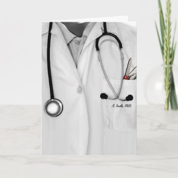 Medical School Doctor Graduation Card by partygames at Zazzle
