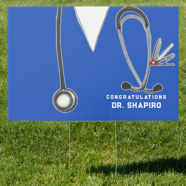 Medical School Grad Party Sign (Insitu)