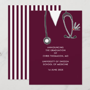 Medical School Graduation Announcement