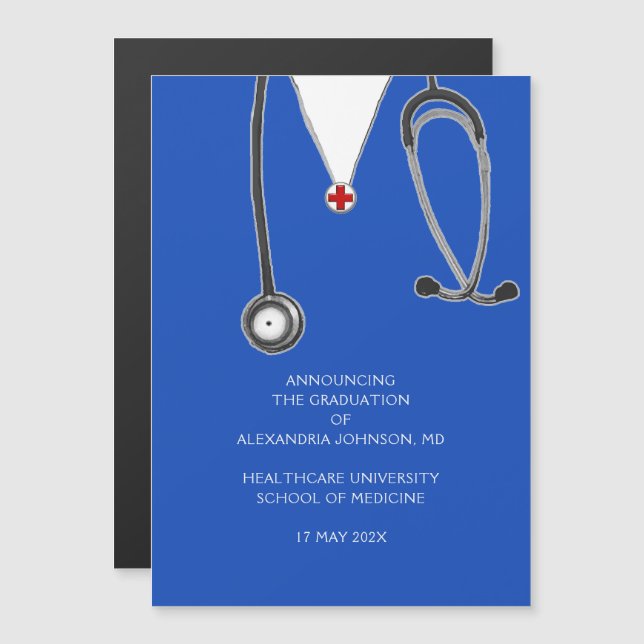 Medical School Graduation Announcement (Front/Back)