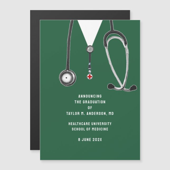 Medical School Graduation Announcement  (Front/Back)