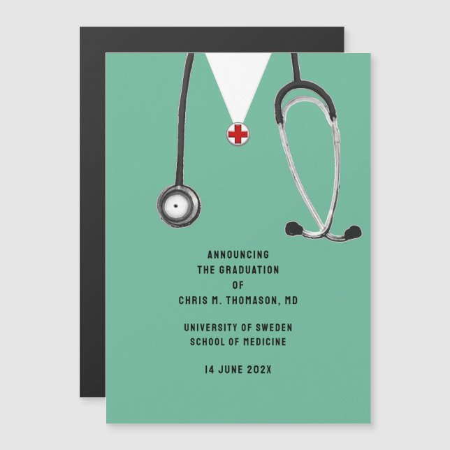 Medical School Graduation Announcement  (Front/Back)