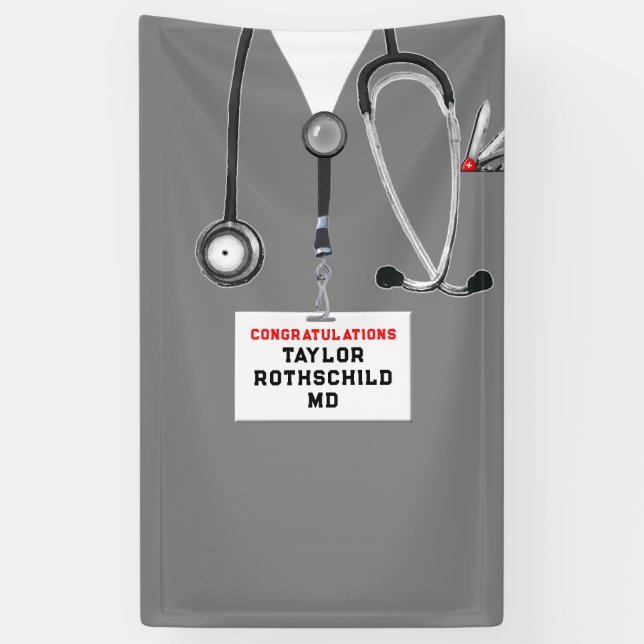 Medical School Graduation Banner (Vertical)