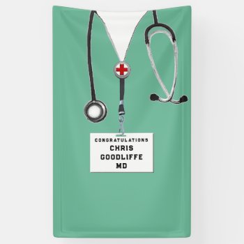 Medical School Graduation Banner by partygames at Zazzle