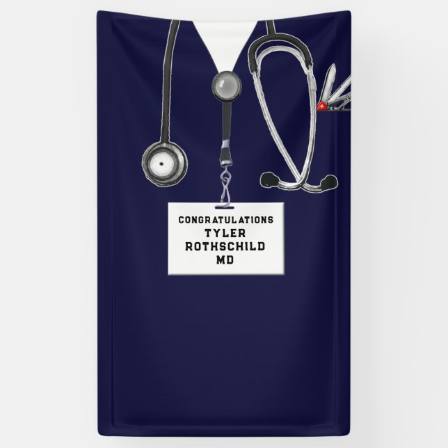 Medical School Graduation Banner (Vertical)