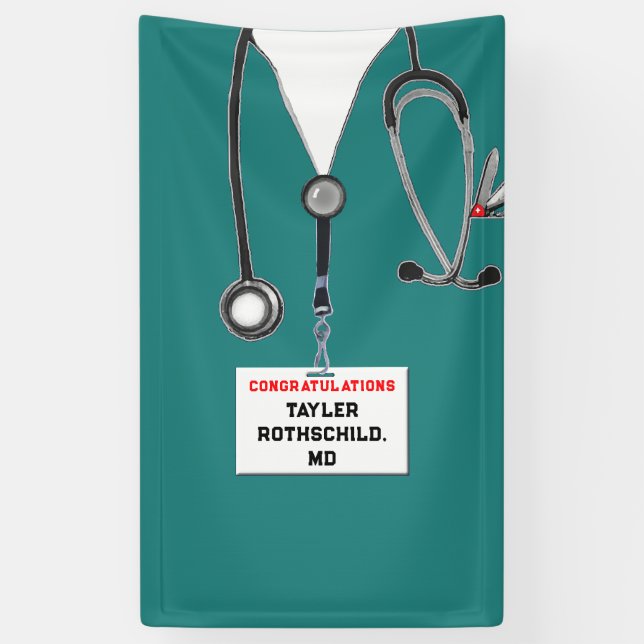 Medical School Graduation Banner (Vertical)