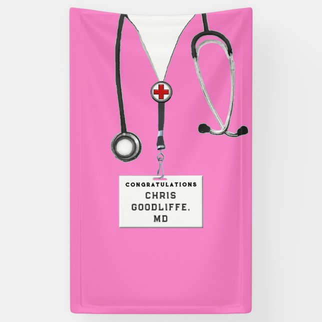 Medical School Graduation Banner (Vertical)