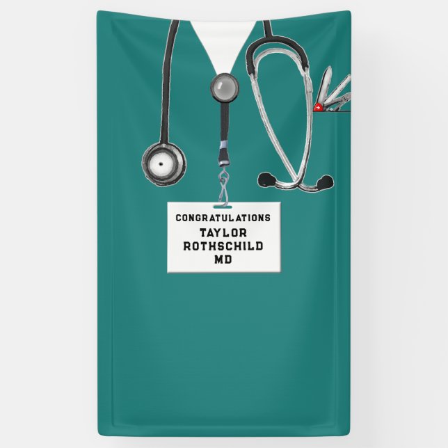Medical School Graduation Banner (Vertical)