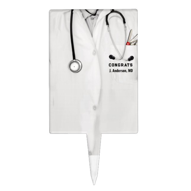 Medical School Graduation Cake Topper (Front)