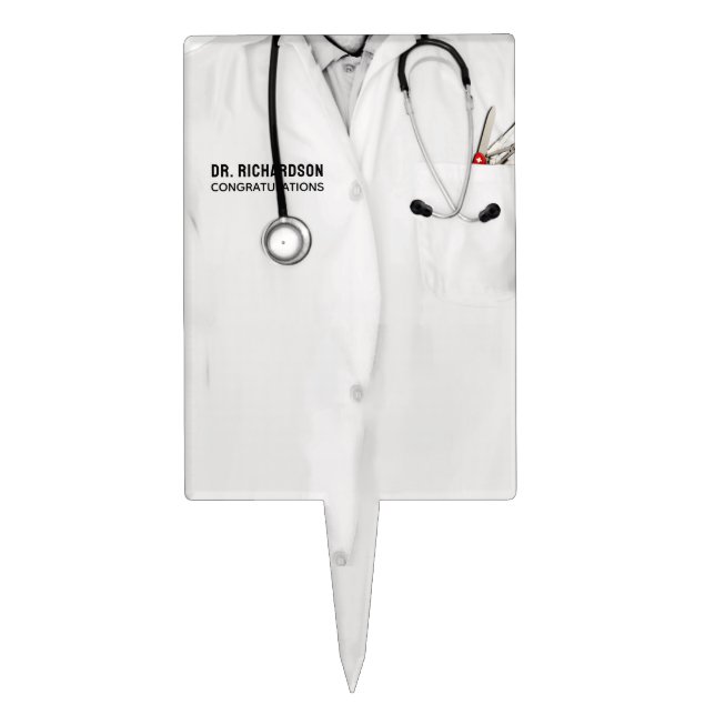 Medical School Graduation Cake Topper (Front)