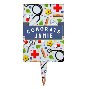 Medical School Graduation Cake Topper