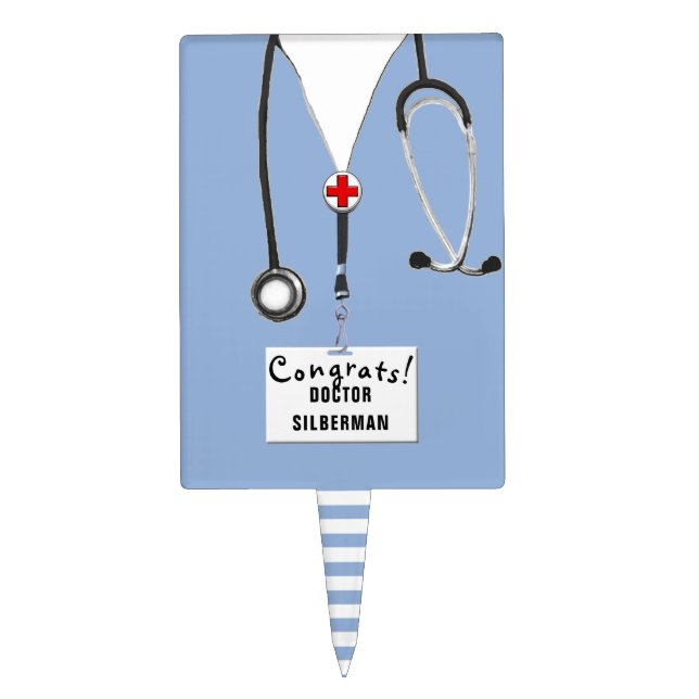 Medical School Graduation Cake Topper (Front)
