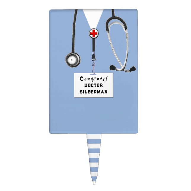 Medical School Graduation Cake Topper (Front)