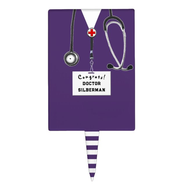 Medical School Graduation Cake Topper (Front)