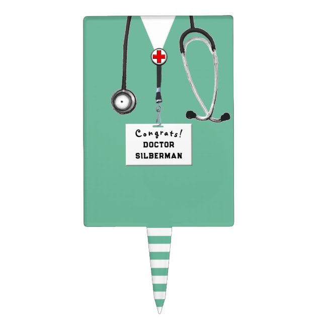 Medical School Graduation Cake Topper (Front)