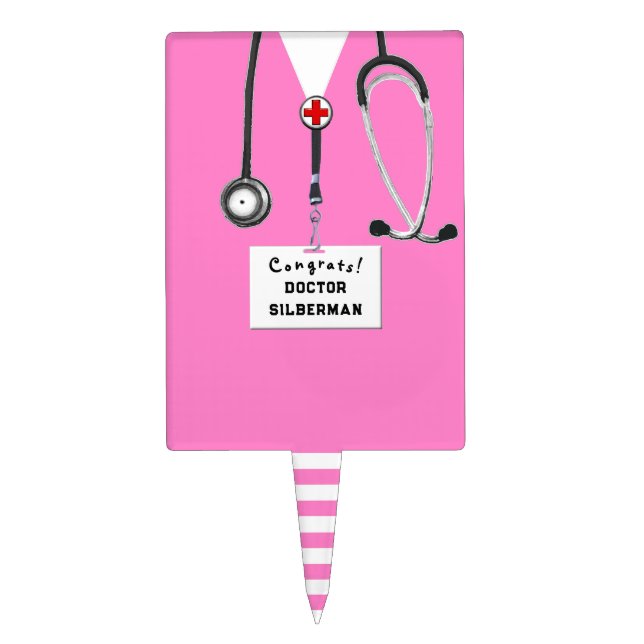 Medical School Graduation Cake Topper (Front)