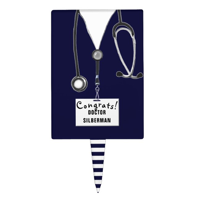 Medical School Graduation Cake Topper (Front)