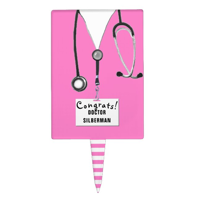 Medical School Graduation Cake Topper (Front)