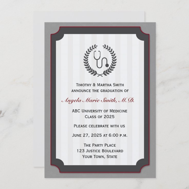 Medical School Graduation Card Zazzle