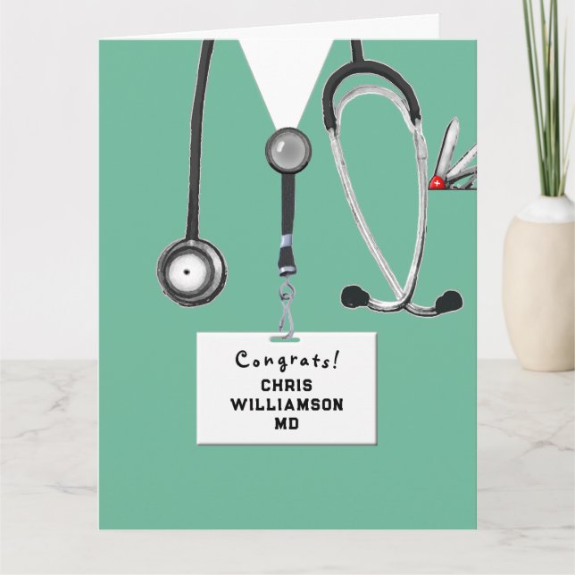 Medical School Graduation Card (Front)