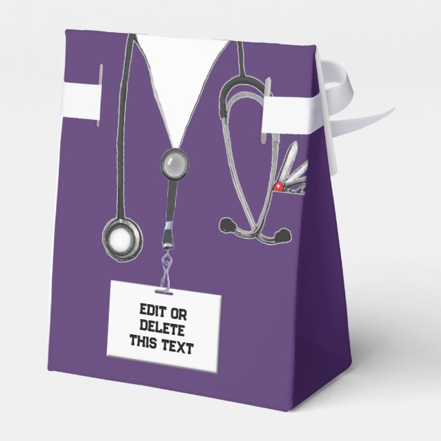 Medical School Graduation Favor Box (Back Side)