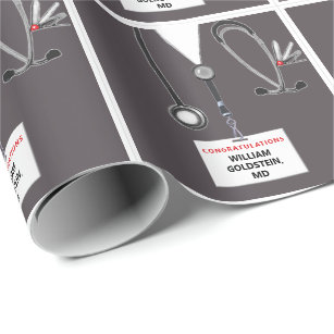 Medical School Graduation Gift Wrapping Paper